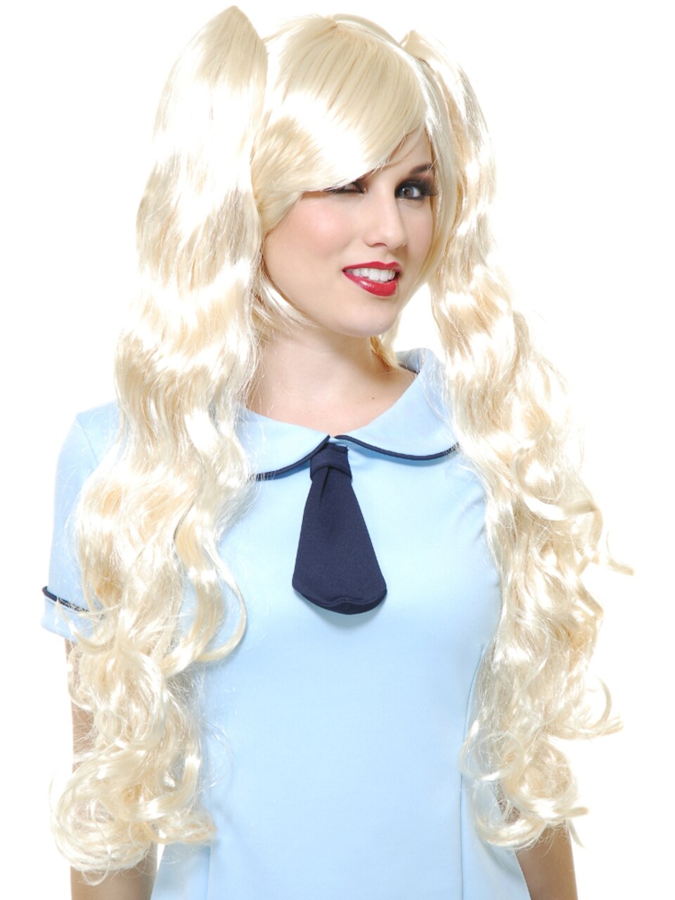 Anime pigtail wig deals